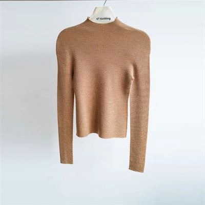 Cable Knit Crew Neck Peysa fyrir konur