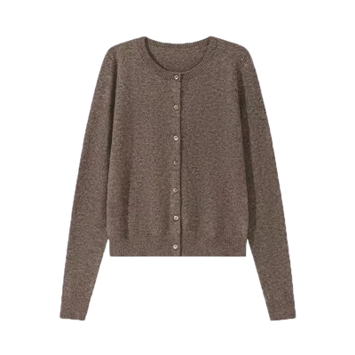 Kvenna hönnuður með V-hálsi Chunky Cable Knit Peysa