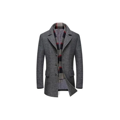 Slim Wool úlpa fyrir herra